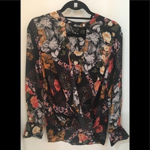 NWOT Flowered Blouse